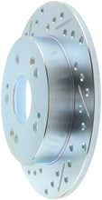 Cargar imagen en el visor de la galería, StopTech Select Sport 06-15 Honda Civic Si Slotted and Drilled Right Rear Rotor