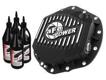 Cargar imagen en el visor de la galería, aFe 19-23 Dodge Ram 2500/3500 Pro Series Rear Differential Cover - Black w/ Machined Fins