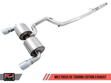 Cargar imagen en el visor de la galería, AWE Tuning Ford Focus RS Touring Edition Cat-back Exhaust - Resonated - Diamond Black Tips