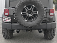 Cargar imagen en el visor de la galería, aFe Rebel Series 2.5in 409 SS Axle-Back Exhaust w/ Black Tips 2007+ Jeep Wrangler (JK) V6 3.6L/3.8L