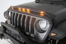 Cargar imagen en el visor de la galería, AVS 2018-2019 Jeep Wrangler (JL) Aeroskin Low Profile Hood Shield w/ Lights - Black