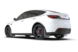 Rally Armor 20-26 Tesla Model Y, Juniper Y White UR Mud Flap w/Black Logo