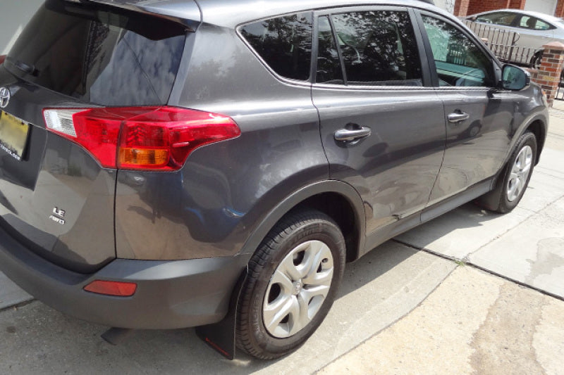 Rally Armor 16-18 Toyota RAV4 Red UR Mud Flap w/ White Logo
