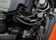 Cargar imagen en el visor de la galería, J&amp;L 14-19 Chevrolet Corvette LT1 6.2L Driver Side Oil Separator 3.0 - Black Anodized