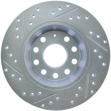 Cargar imagen en el visor de la galería, StopTech Select Sport 06-10 Volkswagen Jetta Slotted &amp; Drilled Left Rear Rotor