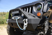 Load image into Gallery viewer, DV8 Offroad 07-18 Jeep Wrangler JK/JL FS-15 Steel Stubby Front Bumper w/ Fog Lights