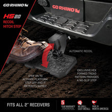 Cargar imagen en el visor de la galería, Go Rhino HS-20 Hitch Bumper Step