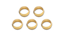 Load image into Gallery viewer, Vibrant Brass Olive Inserts 3/8in - Pack of 5