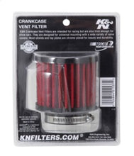 Cargar imagen en el visor de la galería, K&amp;N 1.75 inch Vent 3 inch D 2.5 inch H Air Filter - Rubber Top