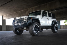 Cargar imagen en el visor de la galería, DV8 Offroad 07-18 Jeep Wrangler JK/JL FS-8 Mid Length Steel Front Bumper w/ LED Lights