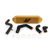 Cargar imagen en el visor de la galería, Mishimoto 2013+ Ford Focus ST Gold Intercooler w/ Black Pipes