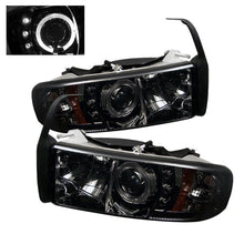 Cargar imagen en el visor de la galería, Spyder Dodge Ram 1500 94-01 94-02 Projector Headlights LED Halo LED Smke PRO-YD-DR94-HL-AM-SMC