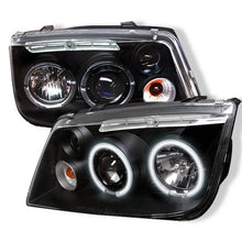 Load image into Gallery viewer, Spyder Volkswagen Jetta 99-05 Projector Headlights CCFL Halo Blk PRO-YD-VJ99-CCFL-BK