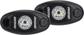 Rigid Industries A-Series Light - Black - High Strength - Blue - Set of 2