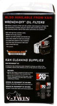 Load image into Gallery viewer, K&amp;N Replacement Unique Air Filter 6.625in L x 4.75in W x 1.625in H with 1 Flange for Harley-Davidson