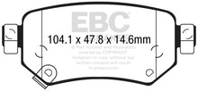 Cargar imagen en el visor de la galería, EBC 2016+ Mazda 6 2.5L Redstuff Rear Brake Pads