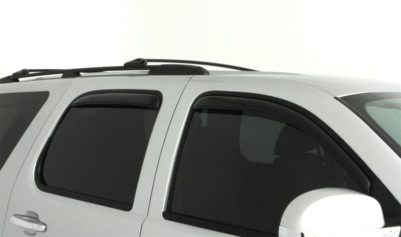 AVS 07-14 Chevy Tahoe Ventvisor In-Channel Front & Rear Window Deflectors 4pc - Smoke