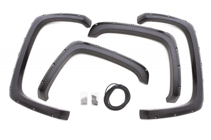 Lund 10-17 Dodge Ram 2500 RX-Rivet Style Textured Elite Series Fender Flares - Black (4 Pc.)