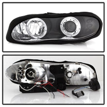 Cargar imagen en el visor de la galería, Spyder Chevy Camaro 98-02 Projector Headlights LED Halo LED Blk - Low H1 PRO-YD-CCAM98-HL-BK