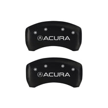 Cargar imagen en el visor de la galería, MGP 4 Caliper Covers Engraved Front &amp; Rear Acura Red finish silver ch