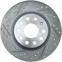 Cargar imagen en el visor de la galería, StopTech Select Sport 06-10 Volkswagen Jetta Slotted &amp; Drilled Right Rear Rotor