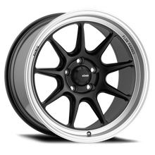 Cargar imagen en el visor de la galería, Konig Countergram 18x9.5A 5x114.3 ET35 Matte Black / Matte Machined Lip