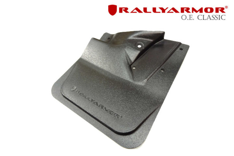 Rally Armor 08-14 Subaru STI / 11-14 WRX (Hatch) OE Classic Black Mud Flap w/ Black Logo