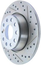 Cargar imagen en el visor de la galería, StopTech Select Sport 06-10 Volkswagen Jetta Slotted &amp; Drilled Left Rear Rotor