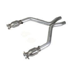 Cargar imagen en el visor de la galería, BBK 11-14 Mustang 3.7 V6 Short Mid X Pipe With Catalytic Converters 2-1/2 For BBK Long Tube Headers