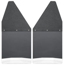 Cargar imagen en el visor de la galería, Husky Liners GM 99-16 Silverado/Sierra 12in W Black Top SS Weight Kick Back Front Mud Flaps
