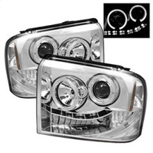 Cargar imagen en el visor de la galería, Spyder Ford F250/350/450 Super Duty 05-07 Projector Headlights LED Halo- LED Chrm PRO-YD-FS05-HL-C