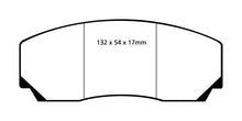 Cargar imagen en el visor de la galería, EBC 90-00 Aston Martin Vantage 5.3 (Twin Supercharged)(AP) Redstuff Front Brake Pads