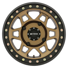 Cargar imagen en el visor de la galería, Method MR405 UTV Beadlock 15x7 5+2/38mm Offset 4x136 106mm CB Method Bronze Wheel - Matte Black Ring