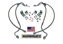 Cargar imagen en el visor de la galería, Superlift 05-07 Ford F-250/F-350 w/ 4-8in Lift Kit (Pair) Bullet Proof Brake Hoses