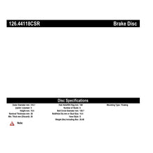 Cargar imagen en el visor de la galería, StopTech Power Slot 01-07 Toyota Sequoia/00-06 Tundra CRYO Slotted Front Right Rotor SPECIAL ORDER