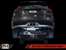 Load image into Gallery viewer, AWE Tuning Ford Focus ST Touring Edition Cat-back Exhaust - Non-Resonated - Chrome Silver Tips