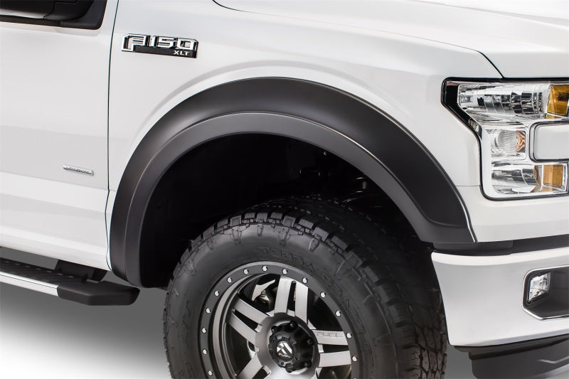 Bushwacker 15-17 Ford F-150 Styleside Extend-A-Fender Style Flares 4pc 67.1/78.9/97.6in Bed - Black