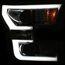 Load image into Gallery viewer, ANZO 2015-2017 Ford F-150 Projector Headlights w/ Plank Style Switchback Chrome w/ Amber