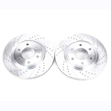 Cargar imagen en el visor de la galería, Power Stop 08-10 Infiniti QX56 Front Evolution Drilled &amp; Slotted Rotors - Pair