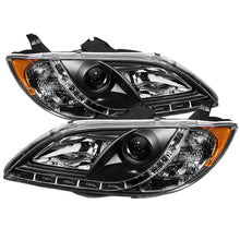 Load image into Gallery viewer, Spyder Mazda 3 04-08 4Dr (Sedan ONLY) Projector Headlights Halogen - DRL Blk PRO-YD-M304-DRL-BK