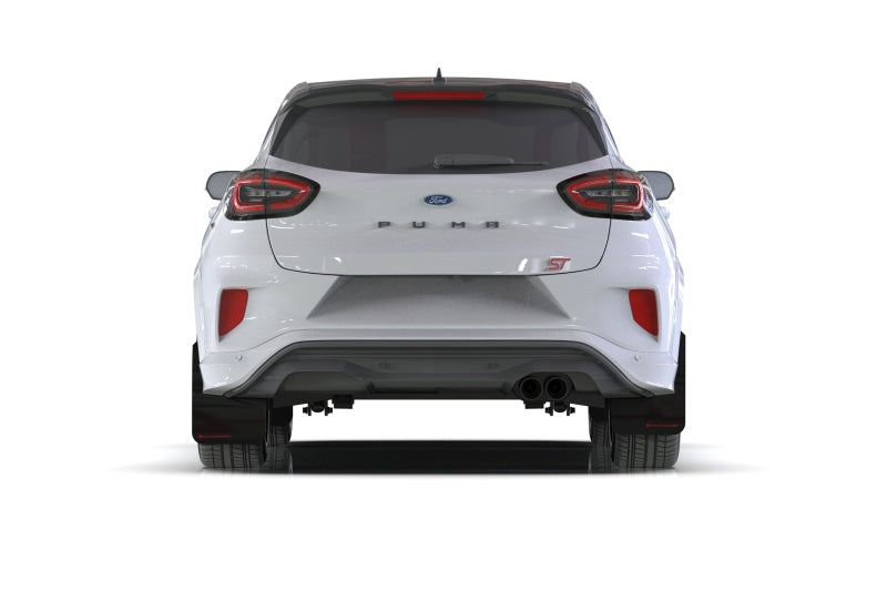 Rally Armor 20-25 Ford Puma ST Black Mud Flap w/Blue Logo
