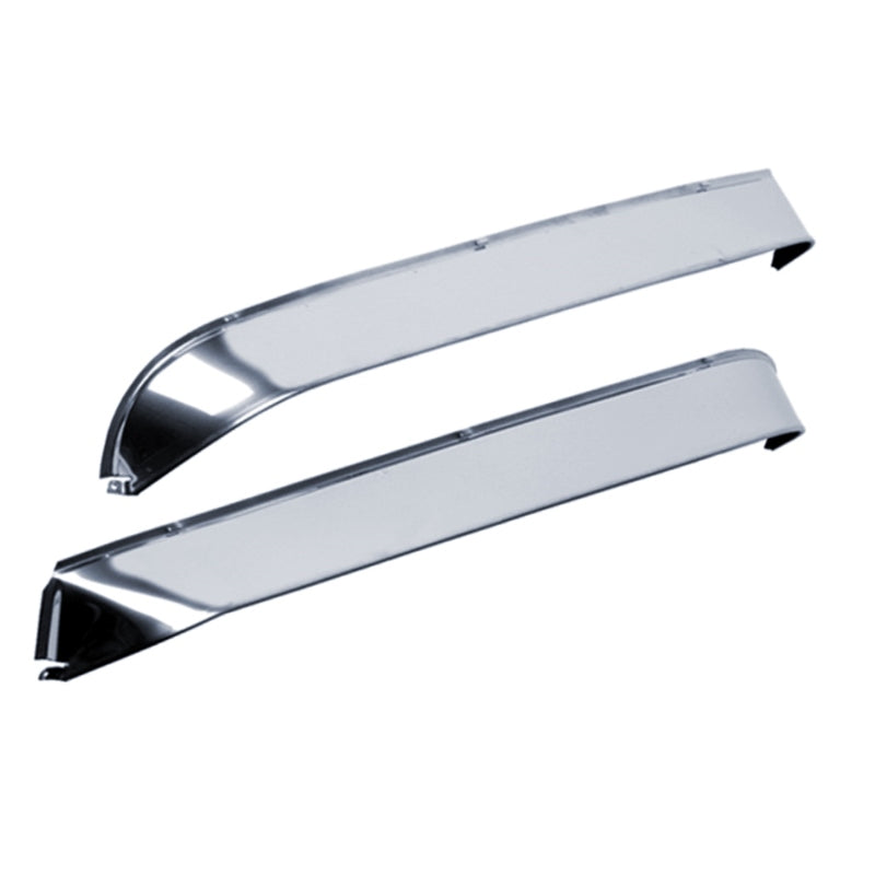 AVS 80-96 Ford Bronco Ventshade Extra Wide 2pc - Silver