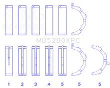 Cargar imagen en el visor de la galería, King Engine Bearings Ford 4.6L/5.4L V8 SOHC Performance Coated Main Bearing Set - Size STD