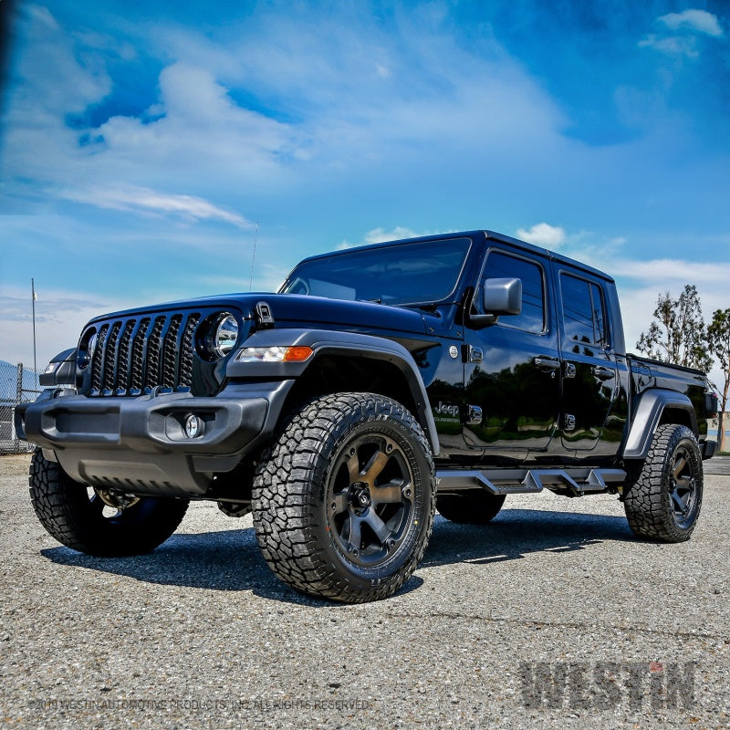 Westin 2020 Jeep Gladiator HDX Drop Nerf Step Bars - Textured Black