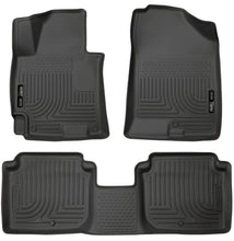 Cargar imagen en el visor de la galería, Husky Liners 2014-2016 Hyundai Elantra WeatherBeater Combo Black Floor Liners