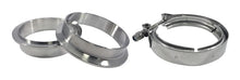 Cargar imagen en el visor de la galería, Torque Solution Stainless Steel V-Band Clamp &amp; Flange Kit - 3in (76mm)