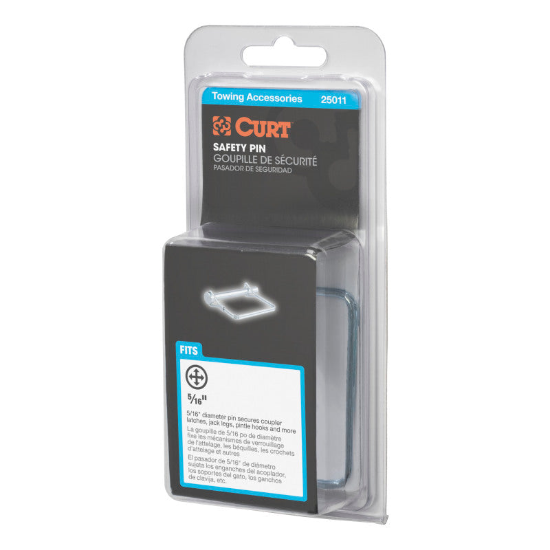 Curt 5/16in Safety Pin (3in Pin Length Packaged)