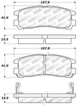 Cargar imagen en el visor de la galería, StopTech Performance 4/89-99 Mitsubishi Eclipse GST Rear Brake Pads