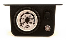 Cargar imagen en el visor de la galería, Air Lift Single Needle Gauge W/ 2in Lighted Panel - 100 PSI