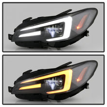 Cargar imagen en el visor de la galería, Spyder Subaru Impreza WRX 15-20 Halogen High-Power LED Headlights- Black PRO-YD-SWRX15HALAP-SBSEQ-BK